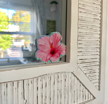 Load image into Gallery viewer, Hibiscus Glitter Sticker