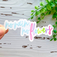 Load image into Gallery viewer, No Rain, No Flowers Sticker