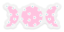 Load image into Gallery viewer, Flower Moon Sticker

