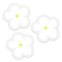 Load image into Gallery viewer, Set Of 3 White Flower Stickers

