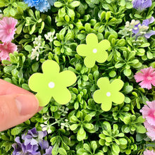 Load image into Gallery viewer, Set Of 3 Green Flower Stickers
